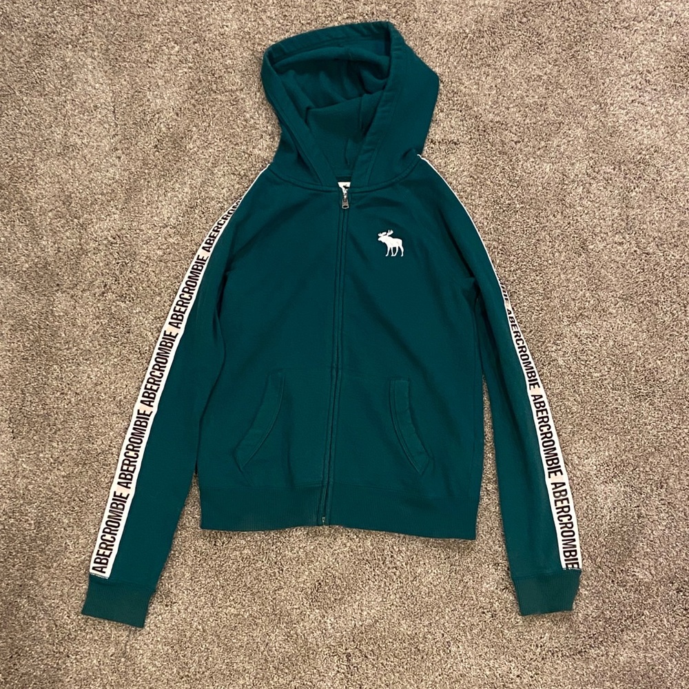 Abercrombie Kids Green Zip-up Jacket Size 13/14
